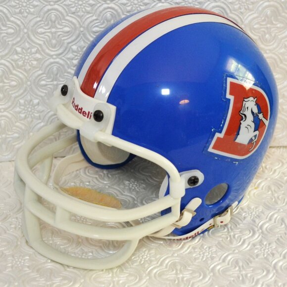 Lil' Riddell Mini NFL Helmet Denver Broncos In Original Box Decor Man Cave Bar - Picture 6 of 6